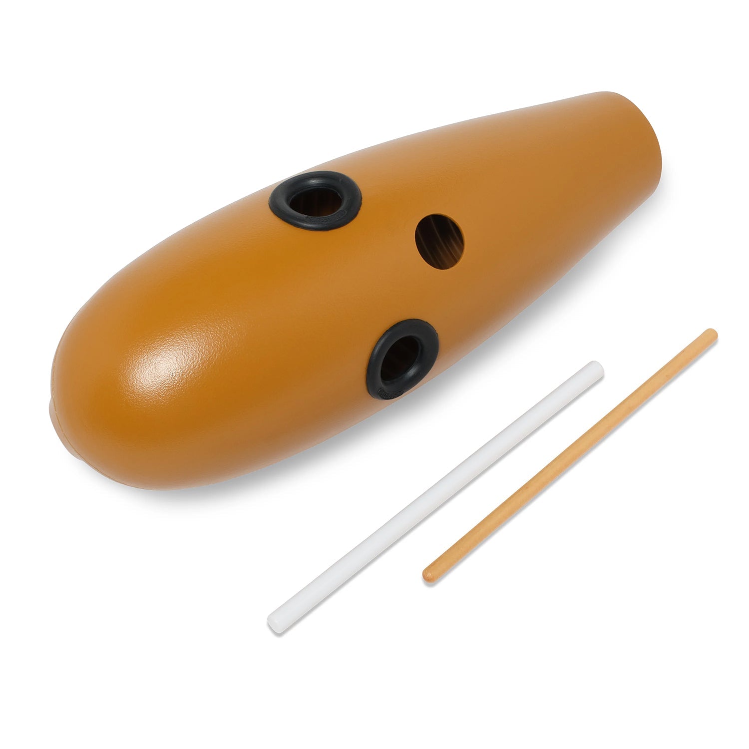 Percussion Instrument with 2 Scrapers