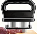 48-Blade Meat Tenderizer : Stainless Steel + Safety Guard