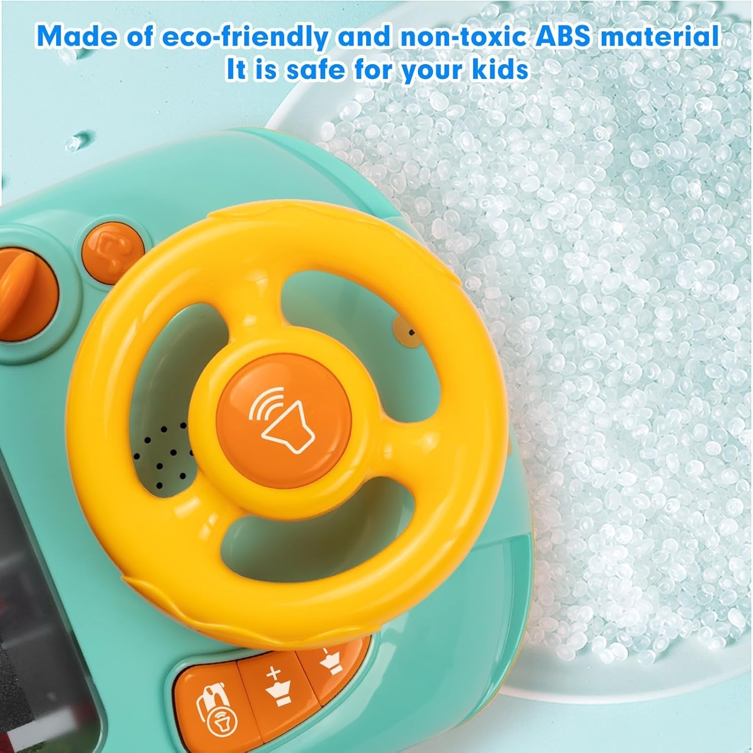 Kids Steering Wheel Toy : Driving Simulator with Sounds & Music