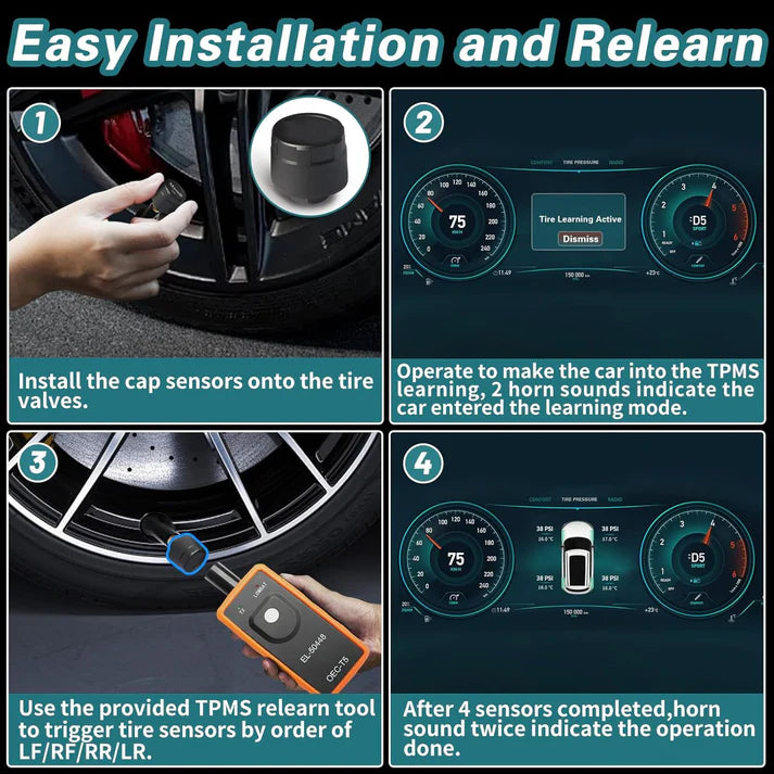 TPMS Sensor Set for GM – Gen 2 External Sensors