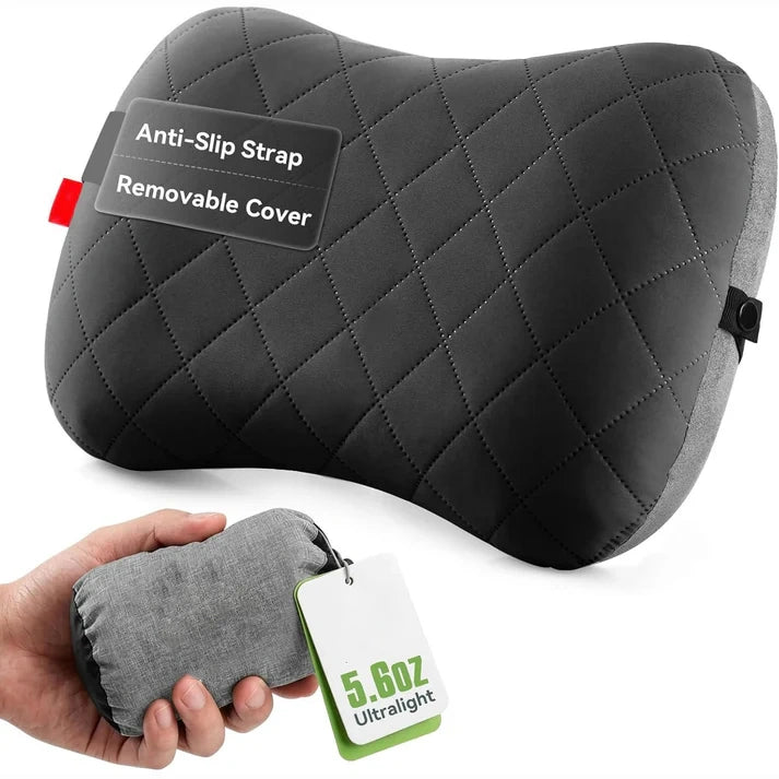 Ultralight Inflatable Pillow with Removable Cover