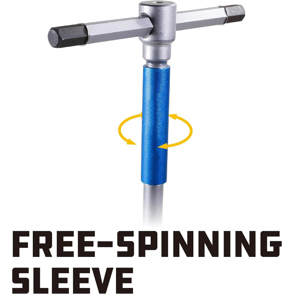 Sliding T-Handle Hex Tool Set – 6 Sizes with Roll-Up Pouch