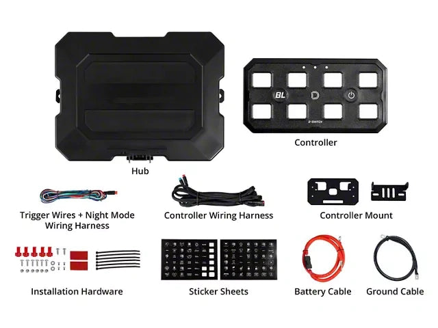 8-Channel Bluetooth Switch Panel : 125A Max for 12V Accessories