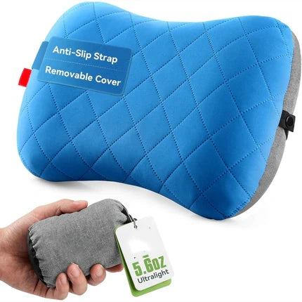 Ultralight Inflatable Pillow with Removable Cover