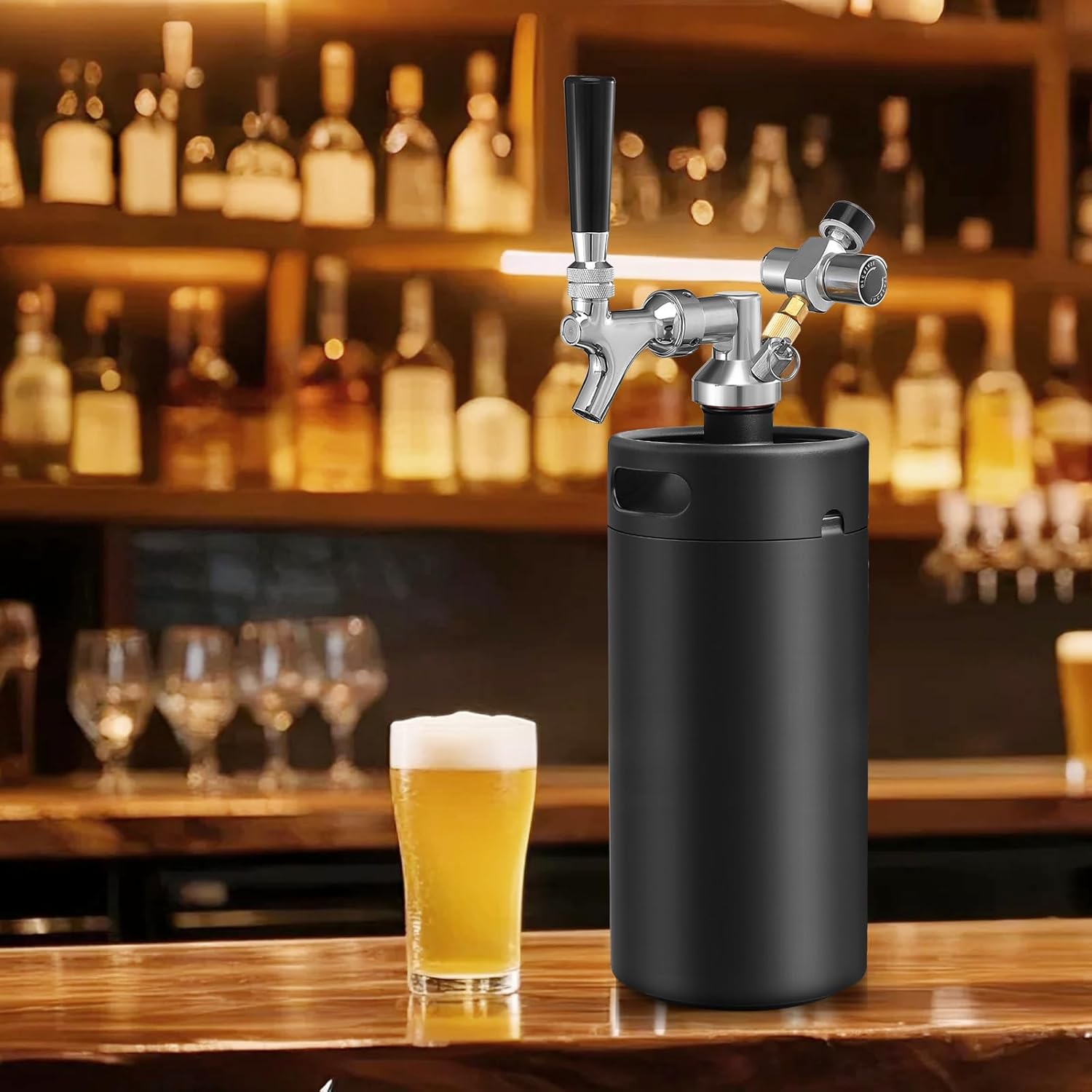 Portable 5L Mini Keg : 169oz Insulated Drink Dispenser