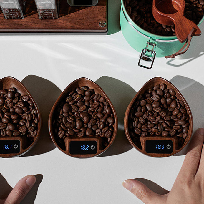Walnut Coffee Bean Scale Tray