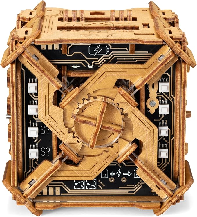 Electro-Mechanical Puzzle Box : Hidden Compartment + 38 Magnets