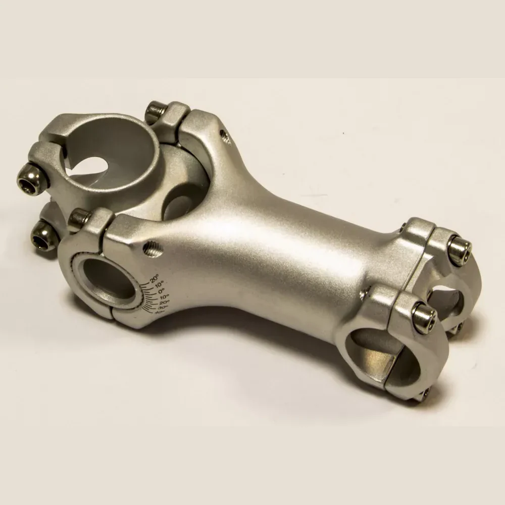 Silver Aluminum Alloy Handlebar Stem – 28.6mm | 100mm Forward Reach