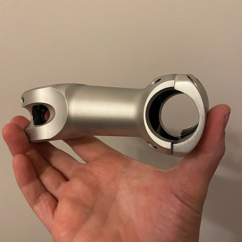 Silver Aluminum Alloy Handlebar Stem – 28.6mm | 100mm Forward Reach