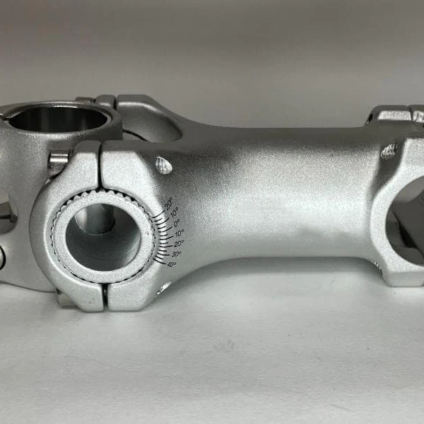 Silver Aluminum Alloy Handlebar Stem – 28.6mm | 100mm Forward Reach