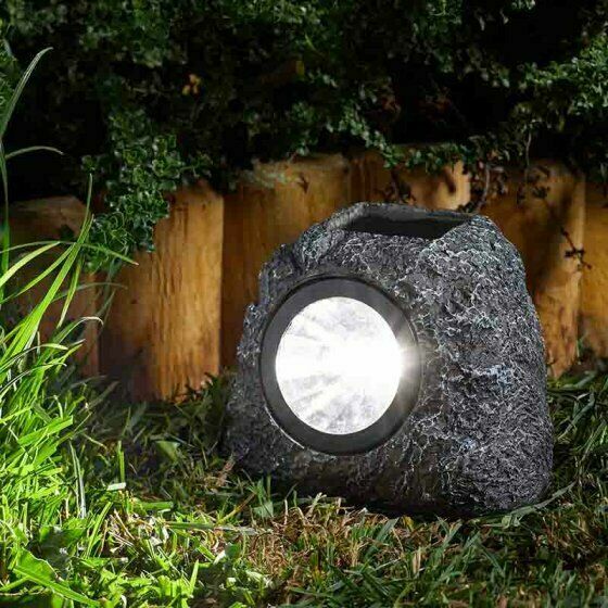 Waterproof Solar Rock Spotlight for Outdoor Garden