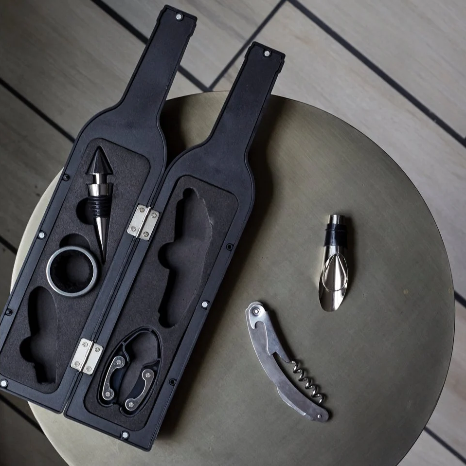 Wine Tool Set in Bottle Storage Case